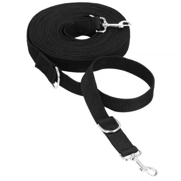 Treniņu pavada sunim Springos PA0334 10 m līdz 15 kg melna