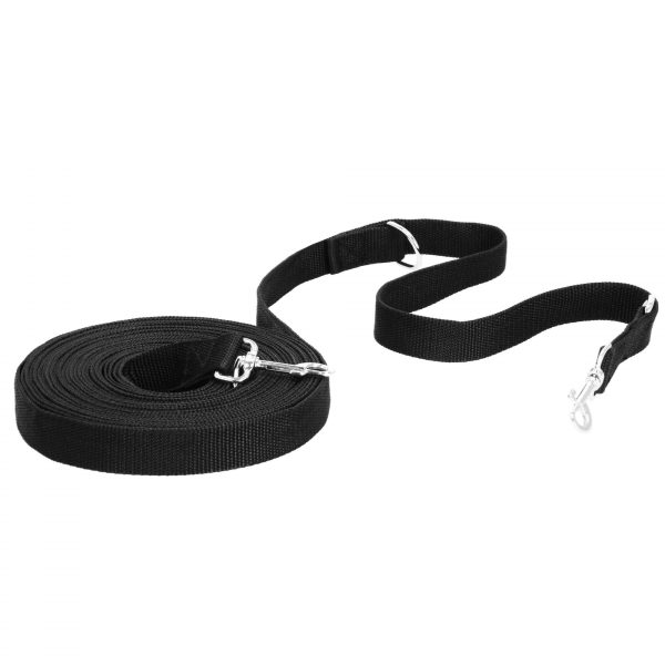 Treniņu pavada sunim Springos PA0334 10 m līdz 15 kg melna