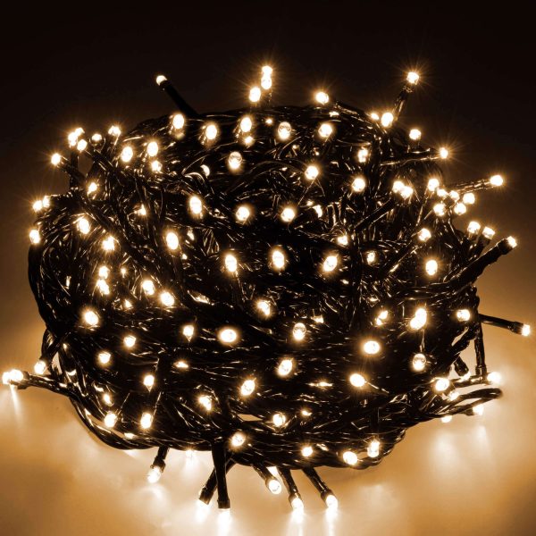 Ziemassvētku lampiņas Springos CL0544 500 LED silti balta + auksti balta zibspuldze 27