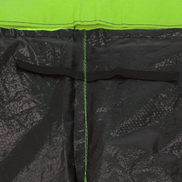 Batuta pārvalks TP-8FT 244 cm melns ar zaļu apmali