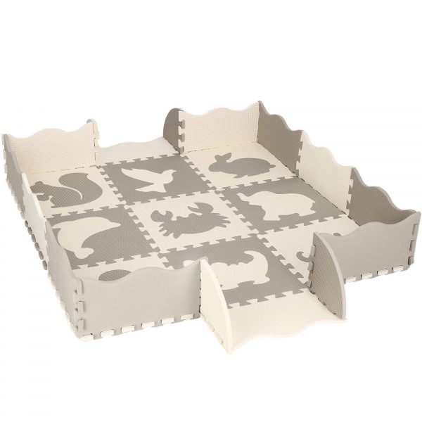 Bērnu putu paklājs - Puzle Springos FM0016 120 X 120 cm