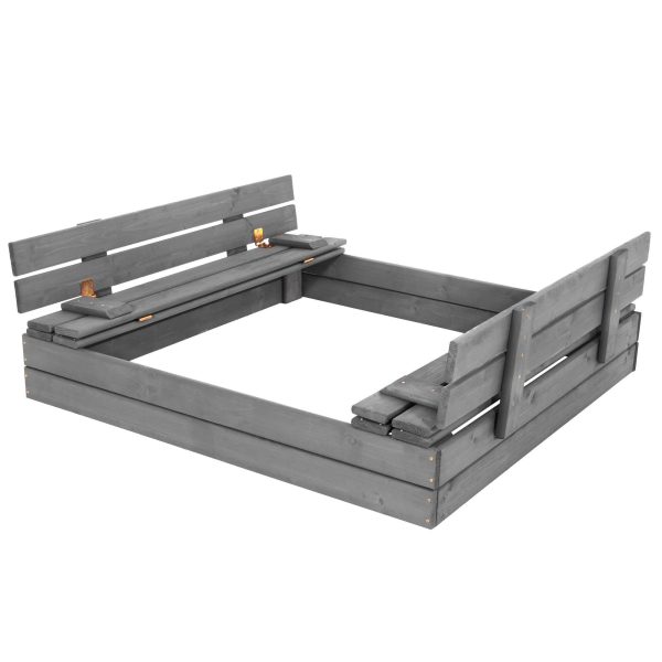 Premium koka smilšu kaste SBP120SET01X 120 x 120 cm komplekts