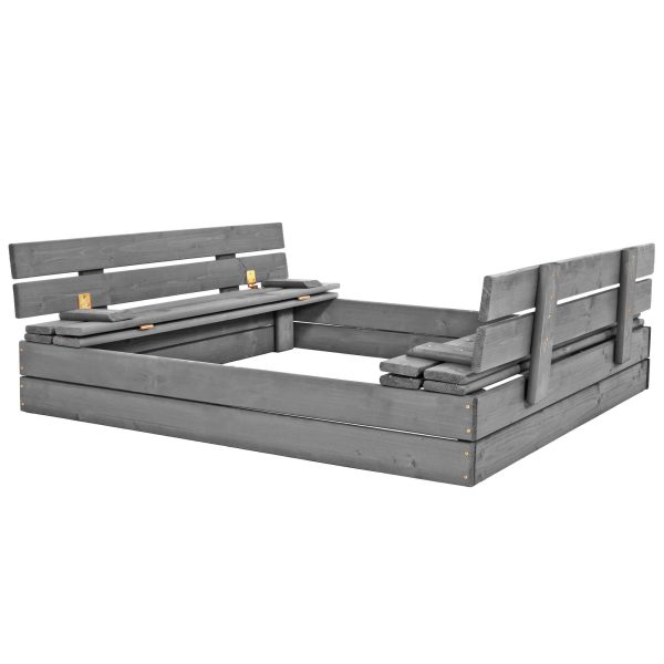 Premium koka smilšu kaste SBP120SET01X 120 x 120 cm komplekts