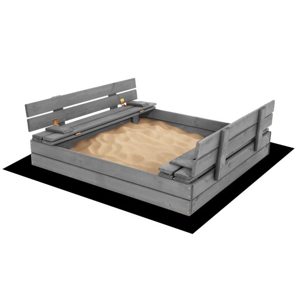Premium koka smilšu kaste SBP120SET01X 120 x 120 cm komplekts