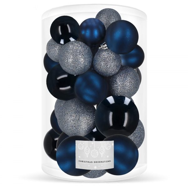 Ziemassvētku bumbiņas Springos CA0181 4/5/6cm 30 gab
