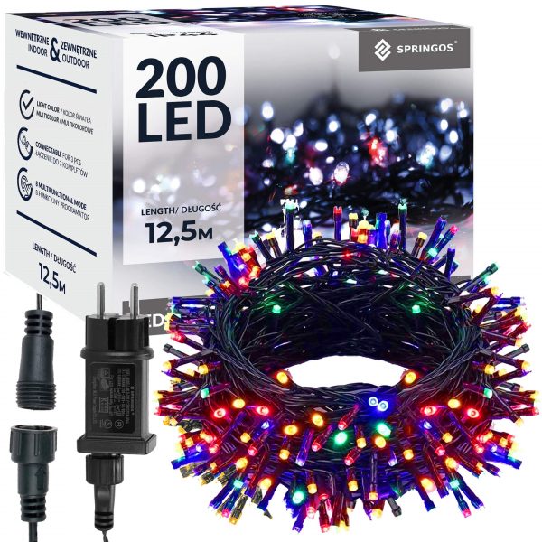 Ziemassvētku lampiņas Springos  CL4077