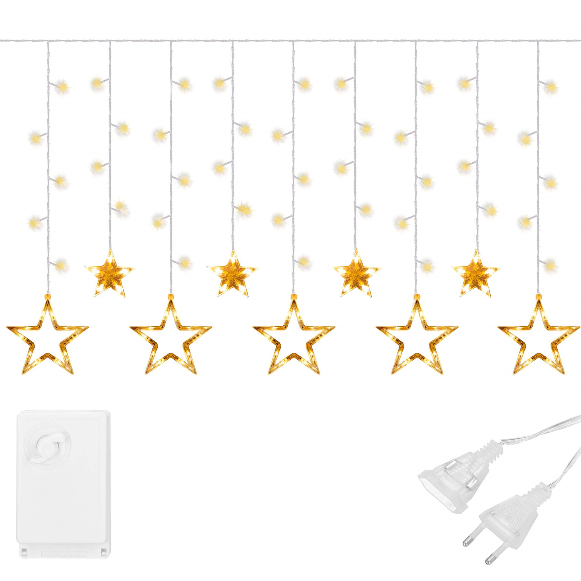 Ziemassvētku zvaigžņu aizkars Springos CL4133138 LED