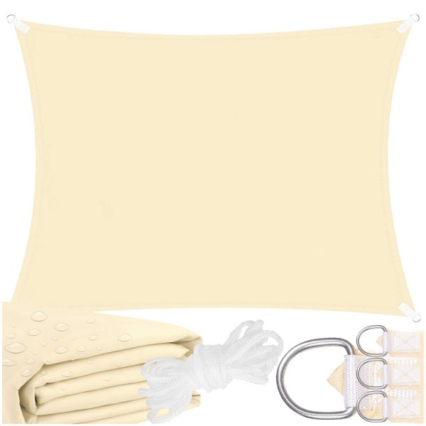 Bēša saules ēnojuma bura 3 x 2 m SN0060