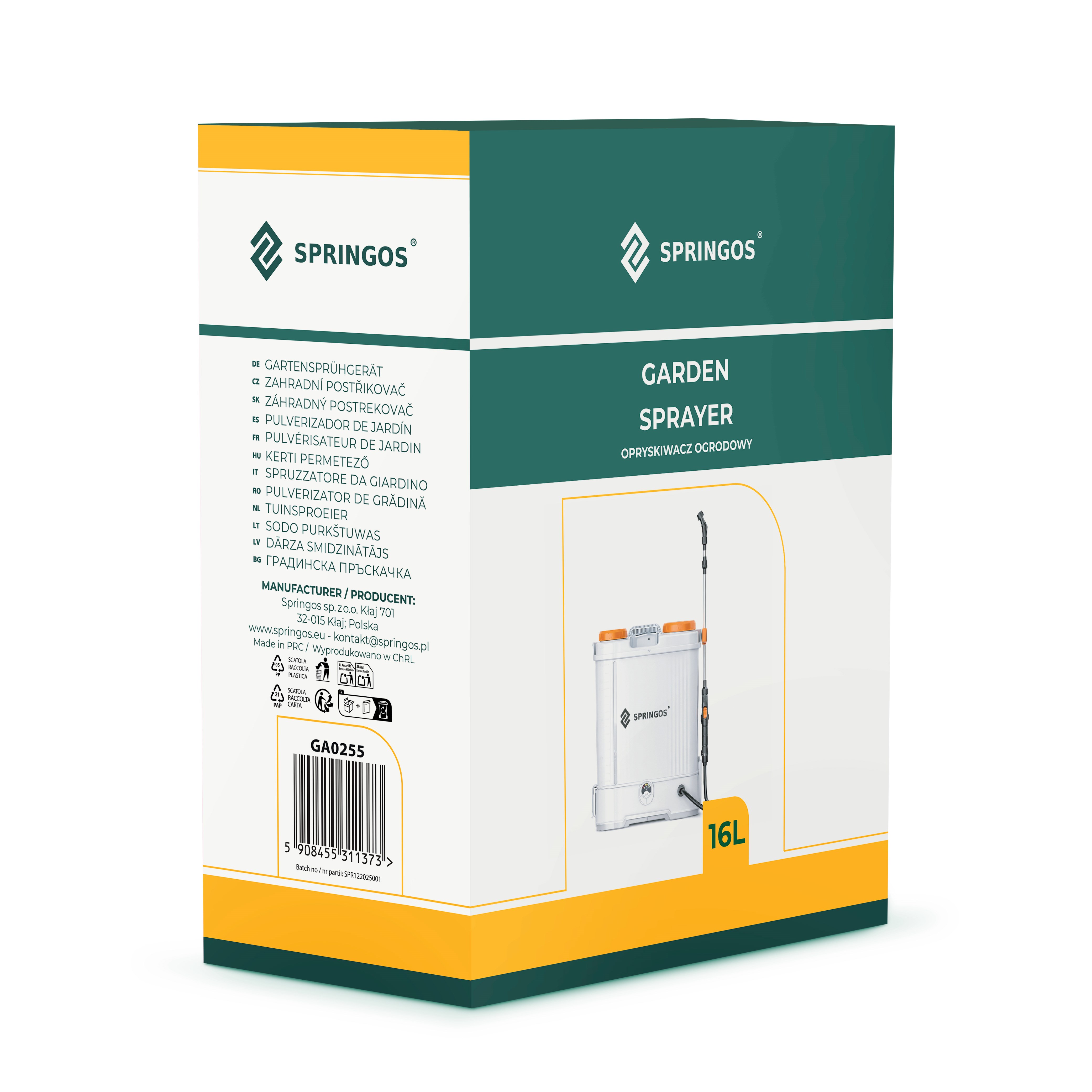 Dārza smidzinātājs 16 l GA0255