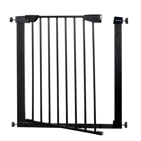 Drošības vārti ar spiediena stiprinājumu Springos SG0002CC 75-138 cm melni