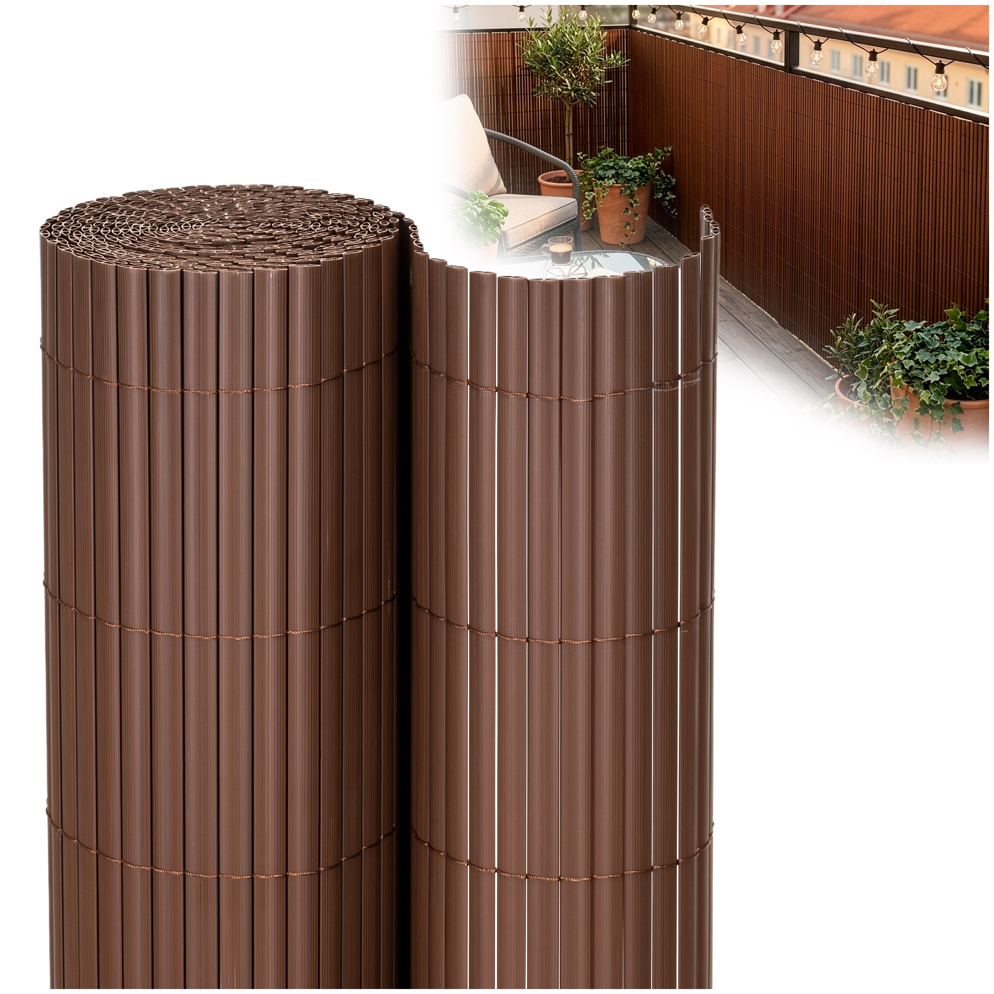 PVC pārklājuma maskēšanas paklājiņš 400x100 cm balkonam