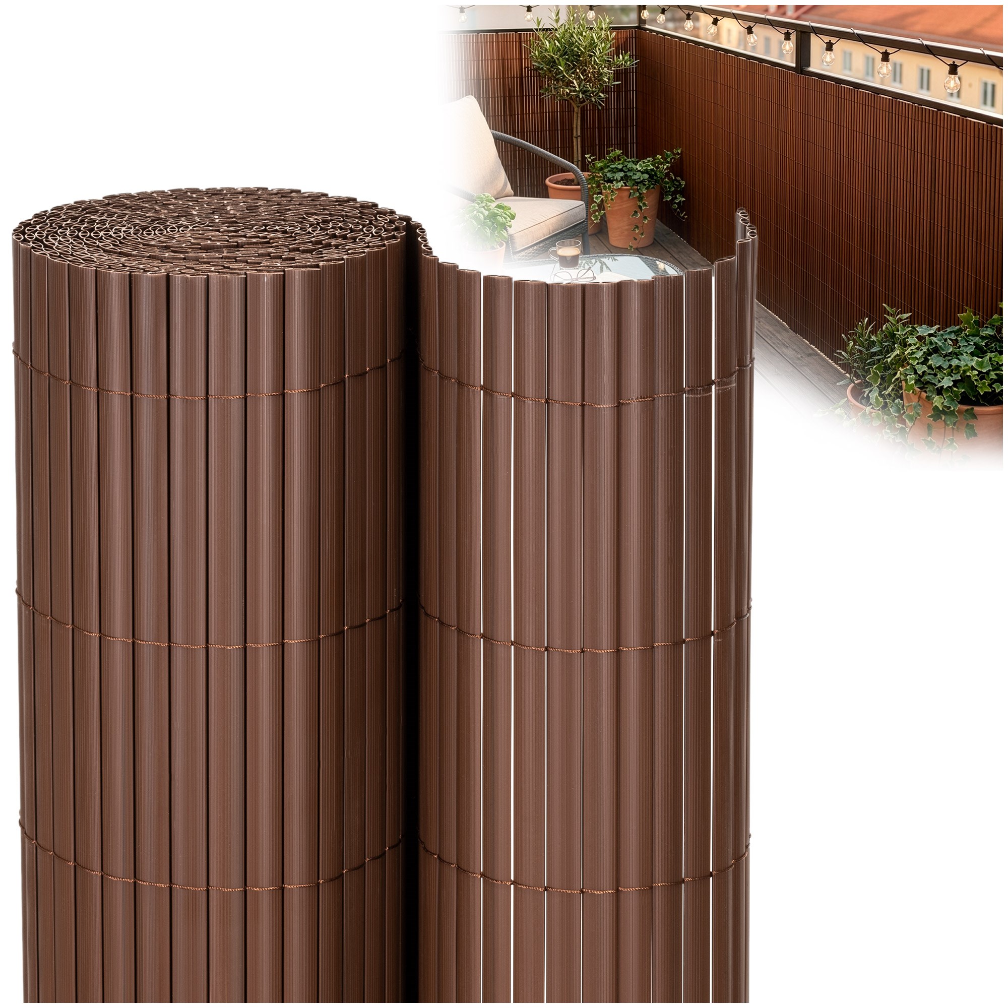PVC pārklājuma maskēšanas paklājiņš 500x140 cm balkonam