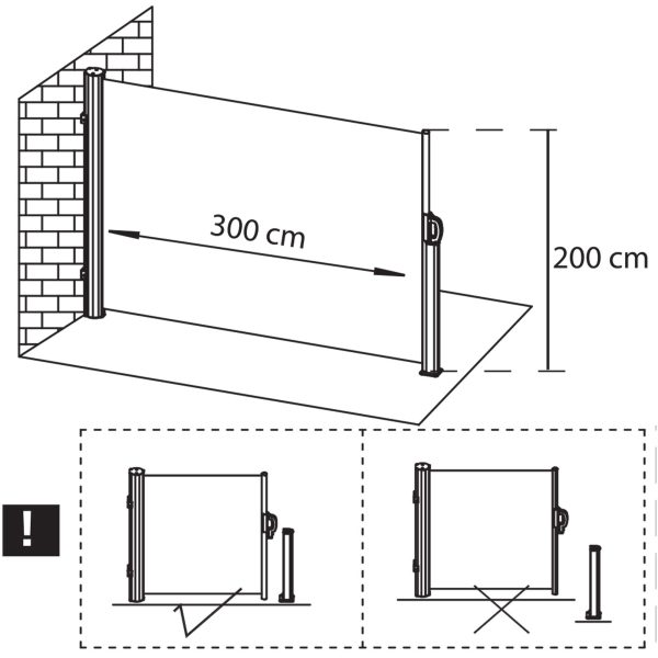 markīze Springos AW0009 300x200 cm
